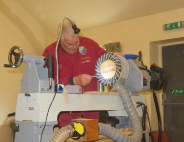 Sanding the grooves